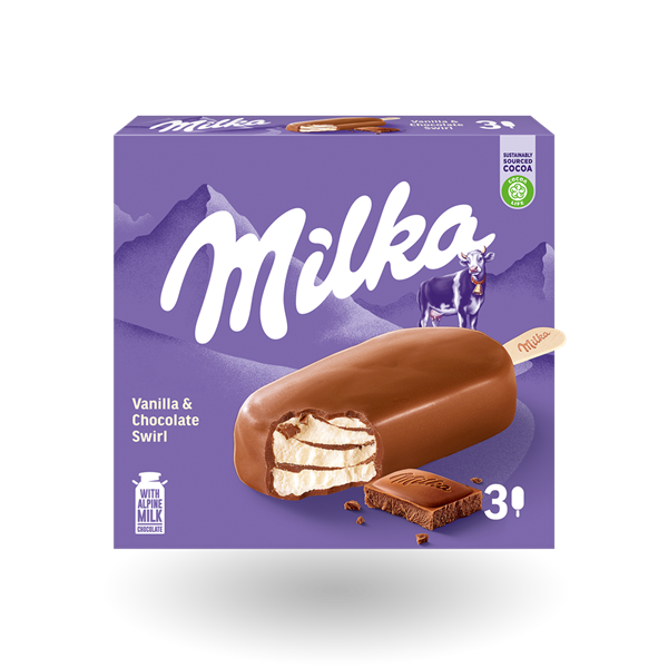 Milka Ice Cream Chocolate Vanilla